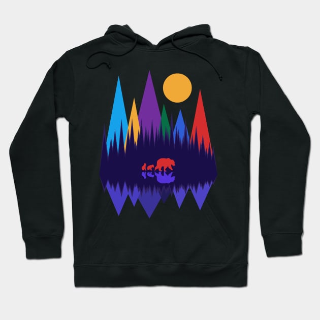 Bear & Cubs #4 Hoodie by RockettGraph1cs